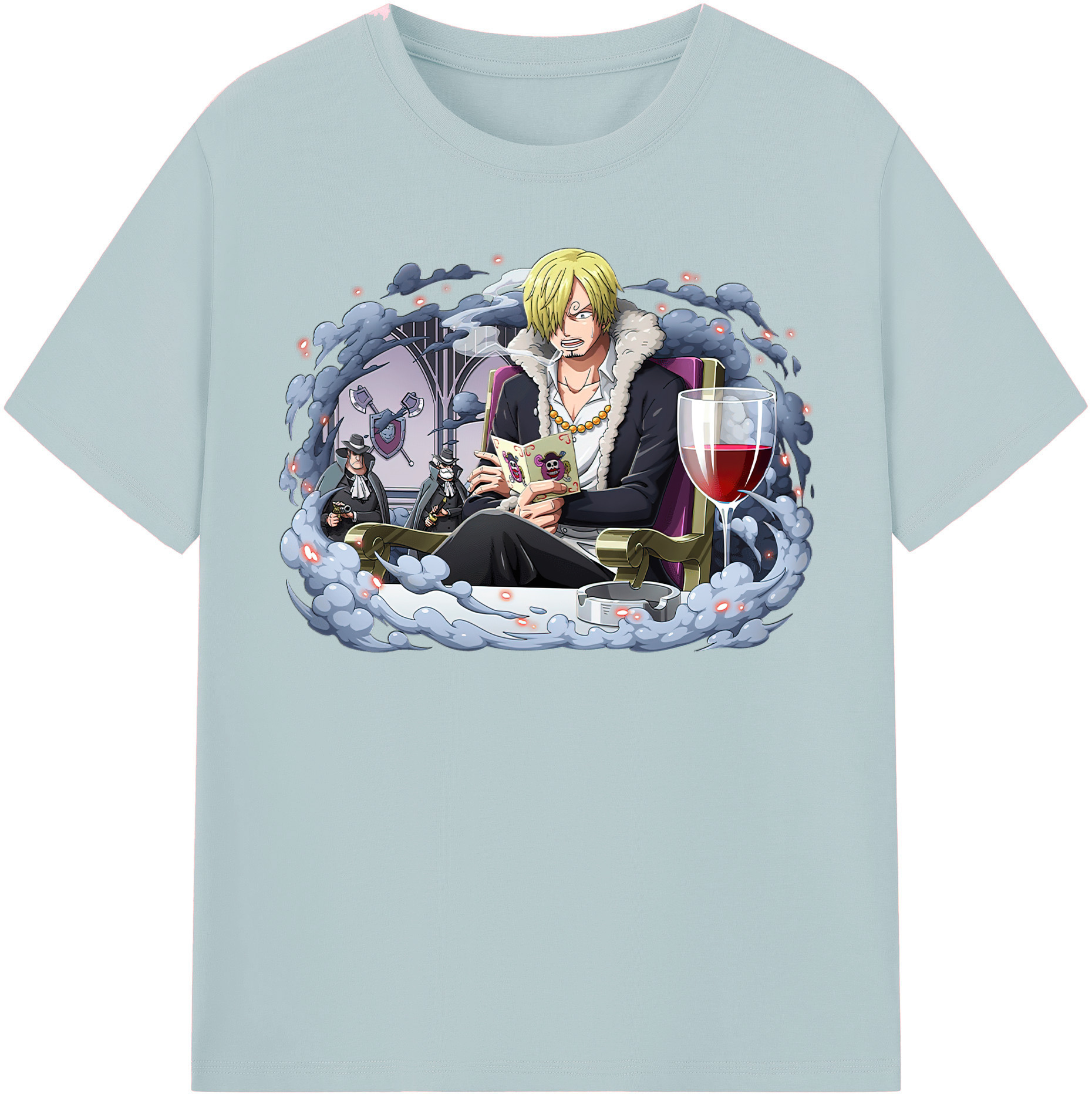 ワンピース サンジ ONE PIECE Sanji 綿100％半袖Tシャツ（フロントプリント）